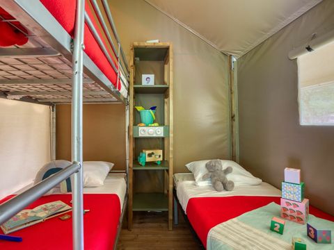 TENTE TOILE ET BOIS 5 personnes - LODGE 5p 2ch ***