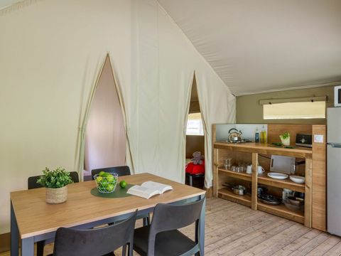 TENTE TOILE ET BOIS 5 personnes - LODGE 5p 2ch ***