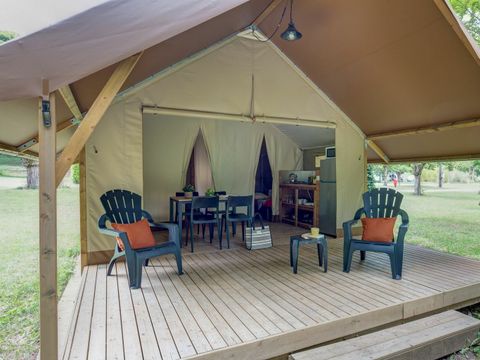 TENTE TOILE ET BOIS 5 personnes - Tente Wood 5p 2ch **