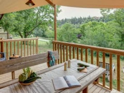 TENTE TOILE ET BOIS 5 personnes - Lodge Jungle 5p 2ch ***