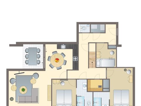 APPARTEMENT 6 personnes - Penthouse 4-6LP