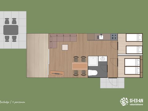 Hébergement 4 personnes - Boslodge | 4 personnes