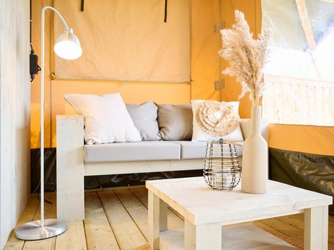 Tente en toile et en bois 6 personnes - Tente safari | 6 personnes