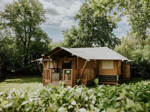 Tente en toile et en bois 7 personnes - Tente safari XL | 7 personnes
