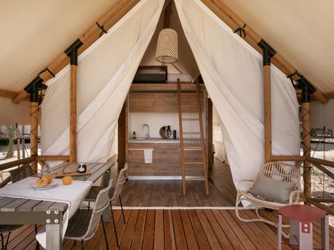 TENTE TOILE ET BOIS 6 personnes - GLAMPING FAMILY