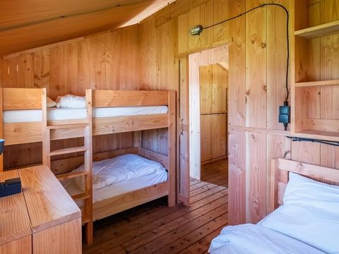 Tente en toile et en bois 5 personnes - Tente Safari Confort Jacuzzi