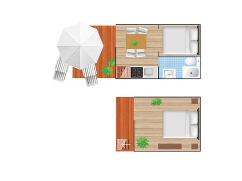 Hébergement 4 personnes - Air Lodge 2.0
