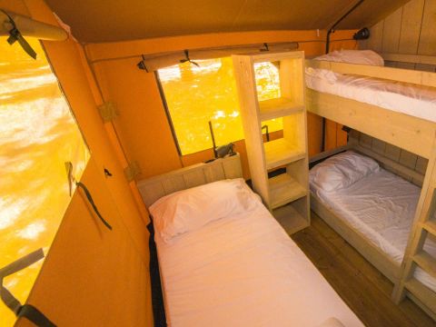 Tente en toile et en bois 7 personnes - Spotty Lodge Ranger