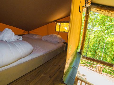 Tente en toile et en bois 7 personnes - Spotty Lodge Ranger