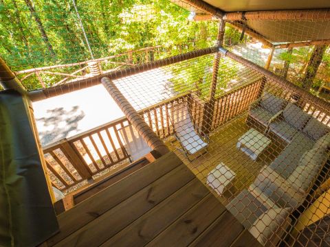 Tente en toile et en bois 7 personnes - Spotty Lodge Ranger