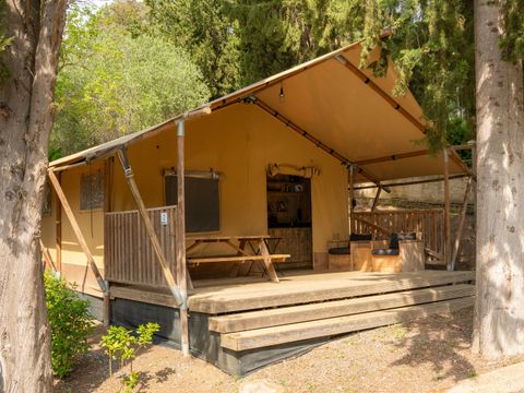 Tente en toile et en bois 4 personnes - Safari Tent 4 pax