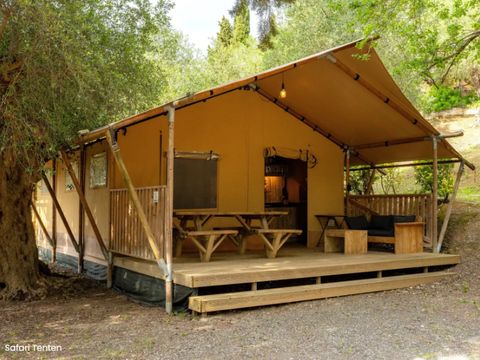 Tente en toile et en bois 4 personnes - Safari Tent 4 pax