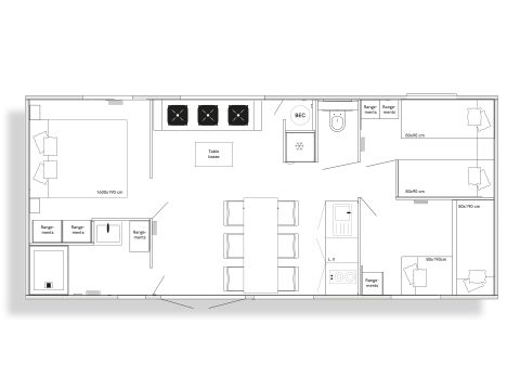 CHALET 6 personnes - Cottage Premium 3 chambres 