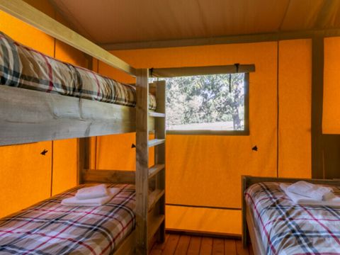 TENTE TOILE ET BOIS 5 personnes - Tente Glamping Safari 2 CH 5P 5*
