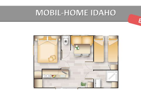 MOBILHOME 4 personnes - IDAHO ECO