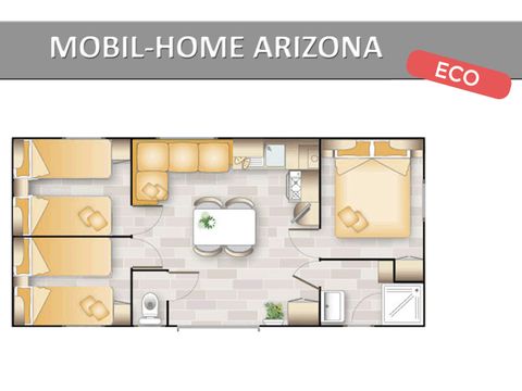 MOBILHOME 6 personnes - ARIZONA ECO