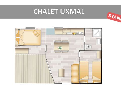 MOBILHOME 4 personnes - UXMAL STANDARD
