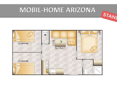 MOBILHOME 6 personnes - ARIZONA STANDARD