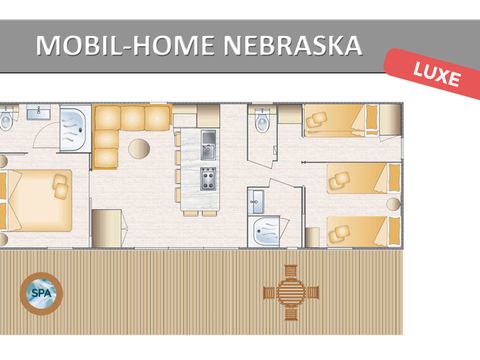 MOBILHOME 6 personnes - NEBRASKA LUXE AVEC SPA