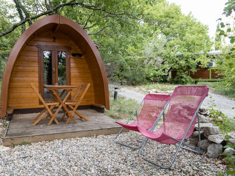 Hébergement 2 personnes - Le POD : la cabane 100 % nature / avec petit déjeuner / 2 pers inclus / Spa privatif en option