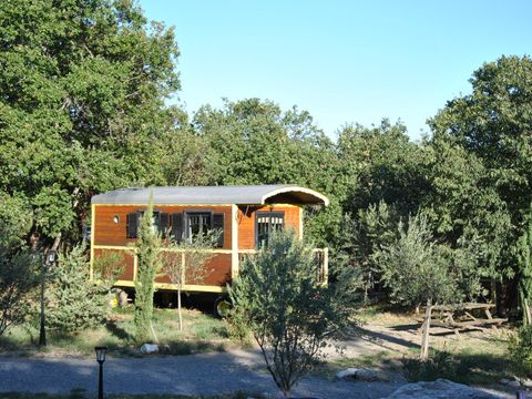 LODGE 3 personnes - Roulotte ( Séjour Premium ) climatisée/ tout inclus version luxe avec Spa privatif / 2 pers inclus