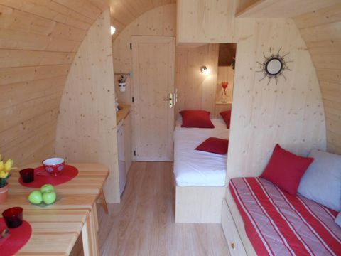 Hébergement 2 personnes - Cabane Forestière climatisée ( avec petit déjeuner et Spa privatif accès illimité ) / 2 pers inclus