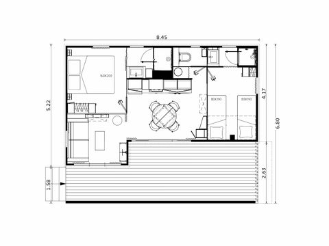 CHALET 4 personnes - Cottage Badiane - 35 m² - 2 chambres