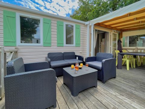 MOBILHOME 6 personnes - MH 3CH - TERRASSE SEMI COUVERTE