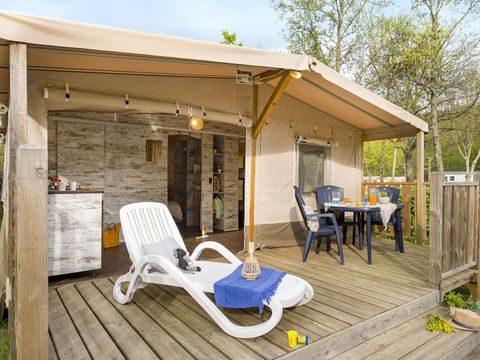 TENTE TOILE ET BOIS 4 personnes - LODGE 4p 2ch ***
