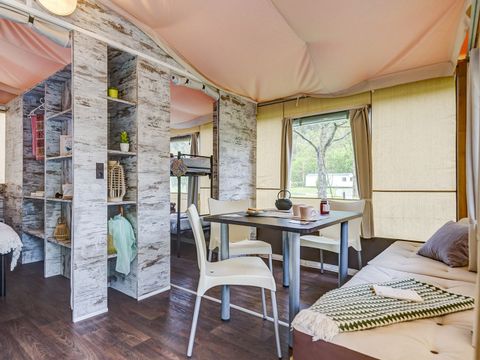 TENTE TOILE ET BOIS 4 personnes - LODGE 4p 2ch ***