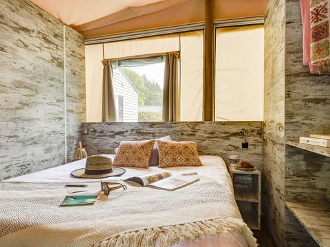 TENTE TOILE ET BOIS 4 personnes - LODGE 4p 2ch ***