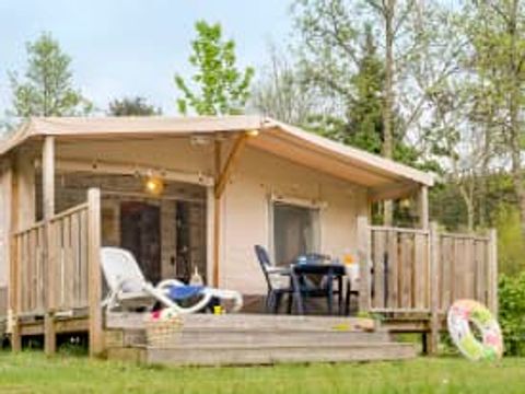 Tente en toile et en bois 4 personnes - Lodge 4p 2ch ***
