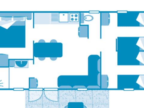MOBILHOME 6 personnes - Cottage 6p 3ch ***