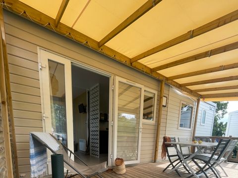 MOBILHOME 4 personnes - Cottage Opale Lounge -  2 Chambres -  30 m2- Terrasse semi-couverte