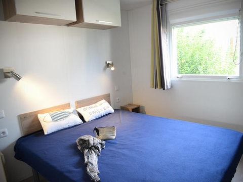 MOBILHOME 5 personnes - Cottage Opale - Zen - 2 Chambres - 26m²- Terrasse  en bois couverte