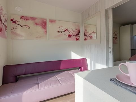 MOBILHOME 2 personnes - Comfort | 1 Ch. | 2 Pers. | Terrasse surélevée | Clim. | TV