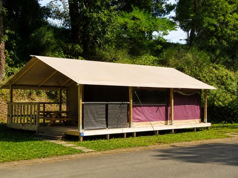 TENTE 5 personnes - Freeflower STANDARD 37m² - 2 chambres dont terrasse couverte 13 m² / sans sanitaires