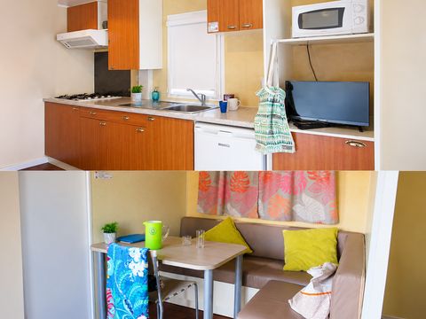 MOBILHOME 4 personnes - STANDARD 25m² - 2 chambres + terrasse intégrée