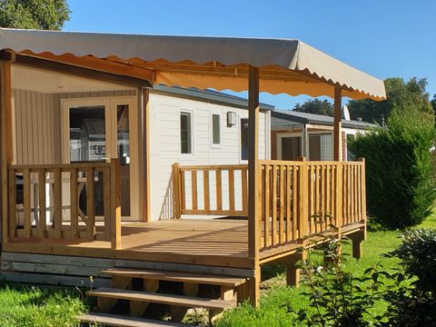 Mobilhome 8 personnes - Mobil-home CONFORT 33m² -3 chambres avec terrasse couverte