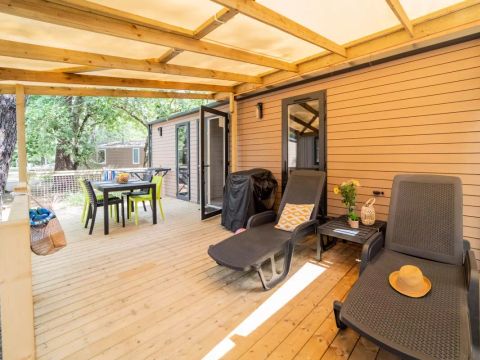 MOBILHOME 4 personnes - Cottage Jacinthe 3 Pièces 4 Personnes + TV