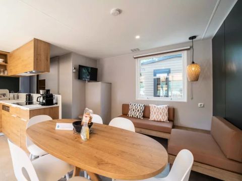 MOBILHOME 6 personnes - Cottage Hortense 4 Pièces 6 Personnes Climatisé + TV 2sdb ****
