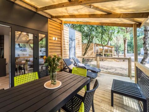 MOBILHOME 6 personnes - Cottage Lilas 4 Pièces 6 Personnes Climatisé + TV  2 sdb ****