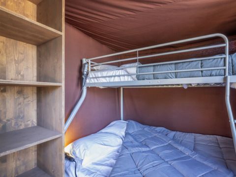 TENTE TOILE ET BOIS 5 personnes - Tiny Logde 2ch 5p avec vue forêt