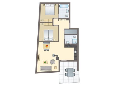 APPARTEMENT 4 personnes - 4CA