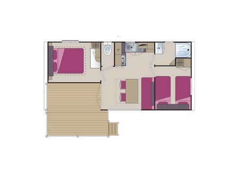 MOBILHOME 6 personnes - Mobil-home Loggia - 2 chambres
