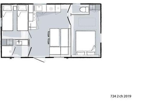 MOBILHOME 4 personnes - Evasion 2 chambres