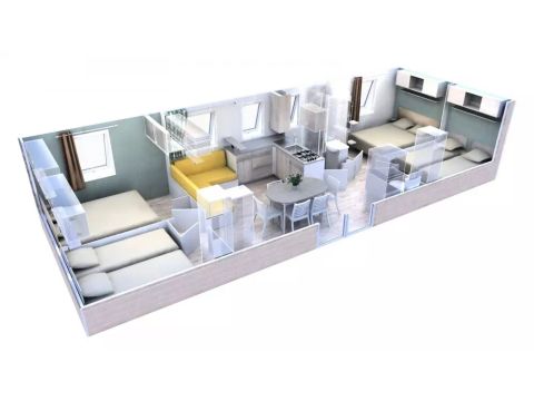 Mobilhome 8 personnes - Premium 5 Pièces 8 Personnes