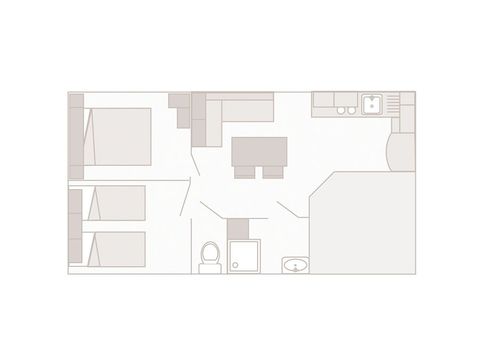 MOBILHOME 4 personnes - PRIVILEGE BERGERONETTE climatisé ❆