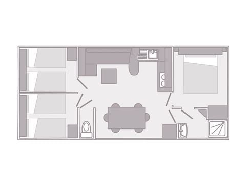 MOBILHOME 6 personnes - INSOLITE LA CABANE DU PECHEUR