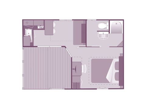 MOBILHOME 2 personnes - Rousserolle